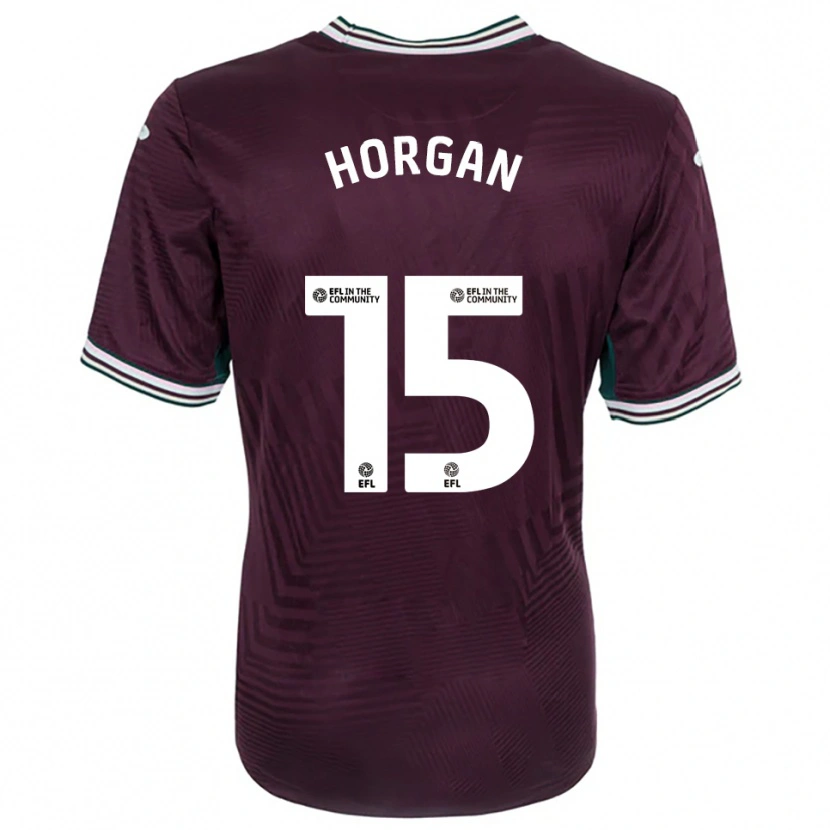 Danxen Dames Gwenan Horgan #15 Roest Rood Wit Uitshirt Uittenue 2025/26 T-Shirt België