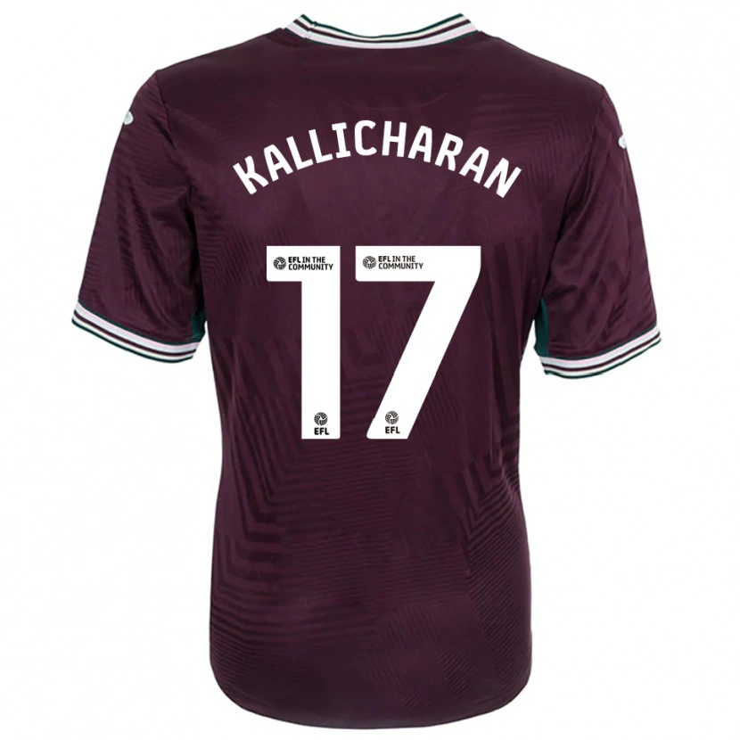 Danxen Dames Josiah Kallicharan #17 Roest Rood Wit Uitshirt Uittenue 2025/26 T-Shirt België