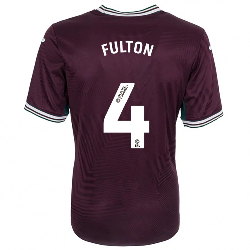 Danxen Dames Jay Fulton #4 Roest Rood Wit Uitshirt Uittenue 2025/26 T-Shirt België