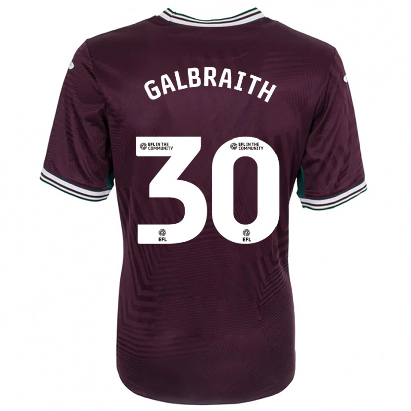 Danxen Dames Ethan Galbraith #30 Roest Rood Wit Uitshirt Uittenue 2025/26 T-Shirt België