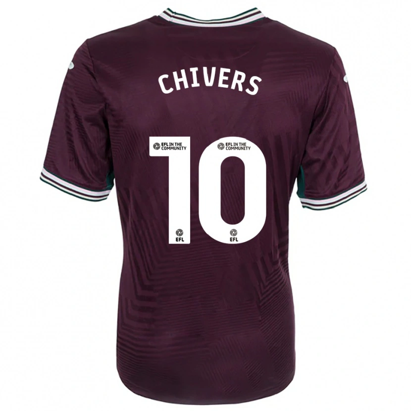 Danxen Dames Chloe Chivers #10 Roest Rood Wit Uitshirt Uittenue 2025/26 T-Shirt België