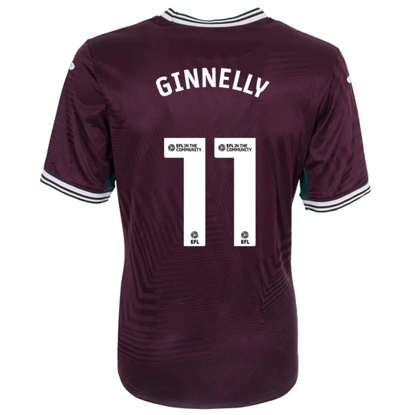 Danxen Dames Josh Ginnelly #11 Roest Rood Wit Uitshirt Uittenue 2025/26 T-Shirt België