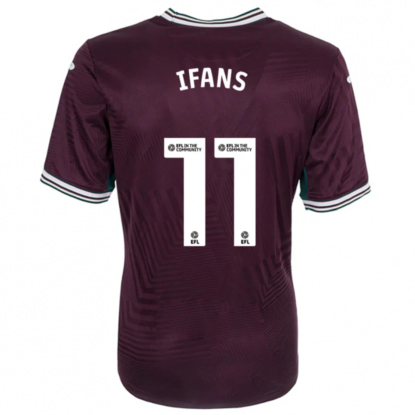 Danxen Dames Caio Ifans #11 Roest Rood Wit Uitshirt Uittenue 2025/26 T-Shirt België