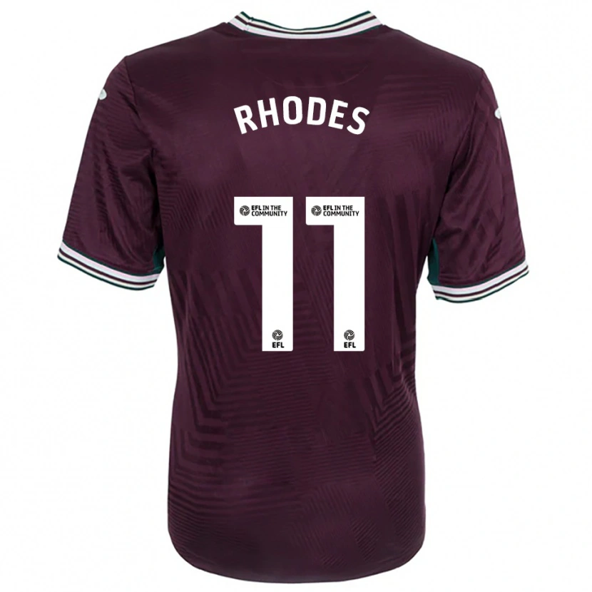 Danxen Dames Kai Rhodes #11 Roest Rood Wit Uitshirt Uittenue 2025/26 T-Shirt België