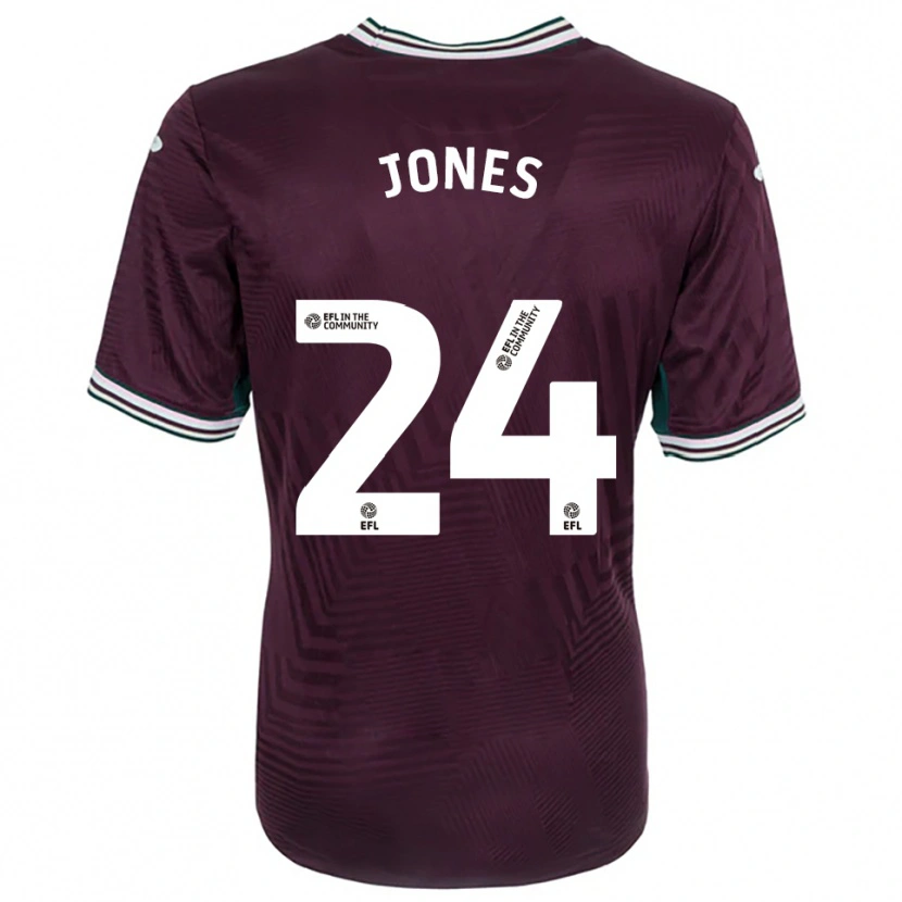 Danxen Dames Nia Jones #24 Roest Rood Wit Uitshirt Uittenue 2025/26 T-Shirt België