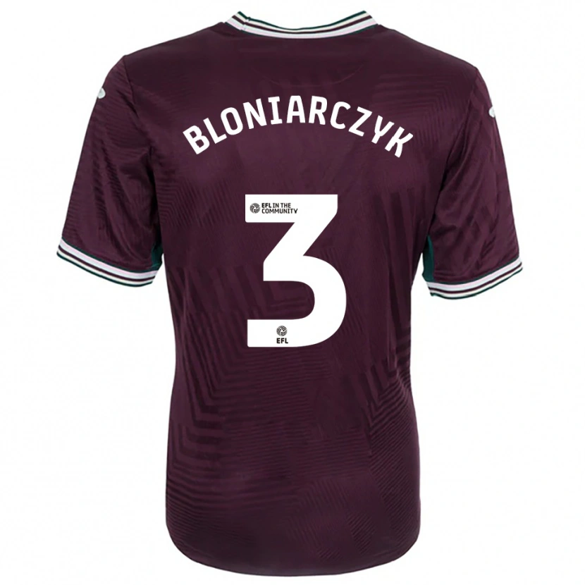 Danxen Dames Kaven Bloniarczyk #3 Roest Rood Wit Uitshirt Uittenue 2025/26 T-Shirt België
