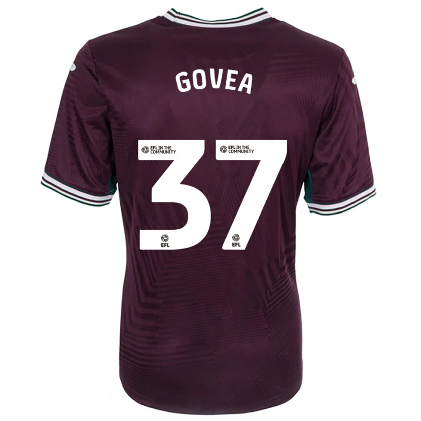Danxen Dames Aimar Govea #37 Roest Rood Wit Uitshirt Uittenue 2025/26 T-Shirt België