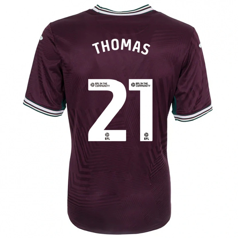 Danxen Dames Emily Thomas #21 Roest Rood Wit Uitshirt Uittenue 2025/26 T-Shirt België