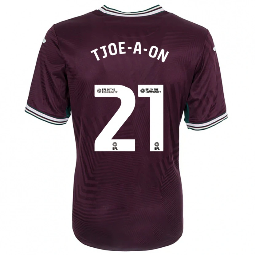 Danxen Dames Nathan Tjoe-A-On #21 Roest Rood Wit Uitshirt Uittenue 2025/26 T-Shirt België