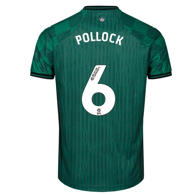Danxen Dames Mattie Pollock #6 Groen Zwart Uitshirt Uittenue 2025/26 T-Shirt België