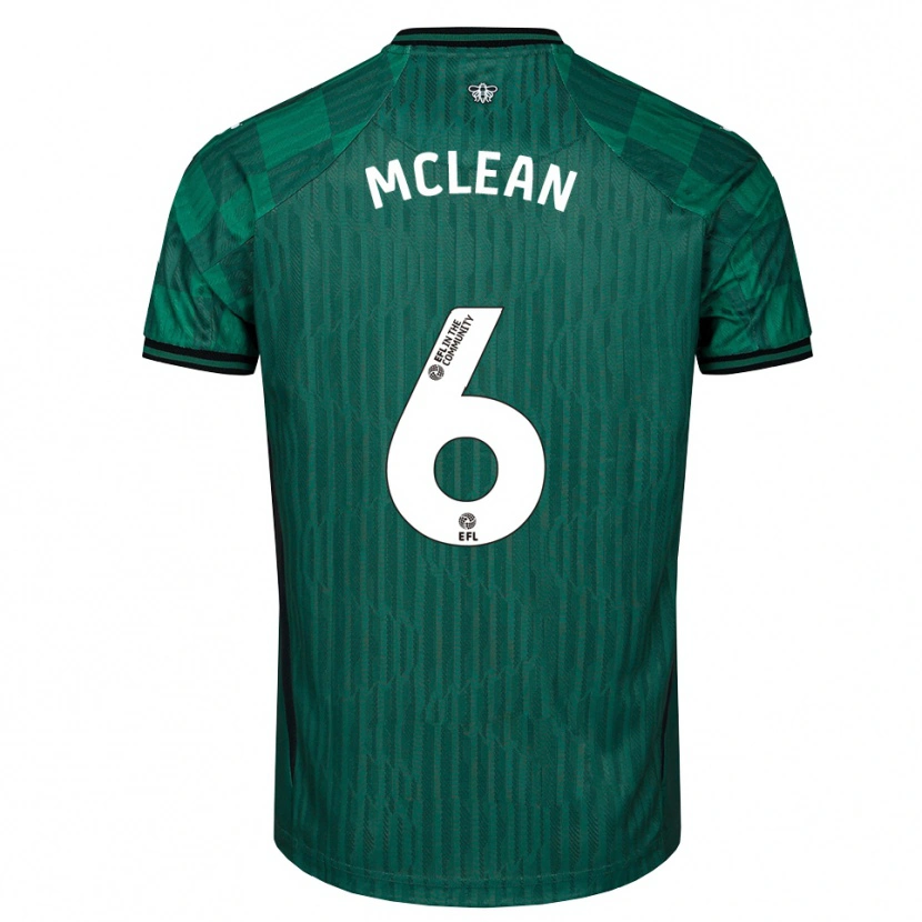 Danxen Dames Sophie Mclean #6 Groen Zwart Uitshirt Uittenue 2025/26 T-Shirt België