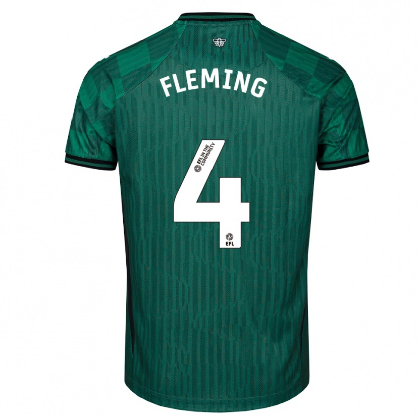 Danxen Dames Charlotte Fleming #4 Groen Zwart Uitshirt Uittenue 2025/26 T-Shirt België