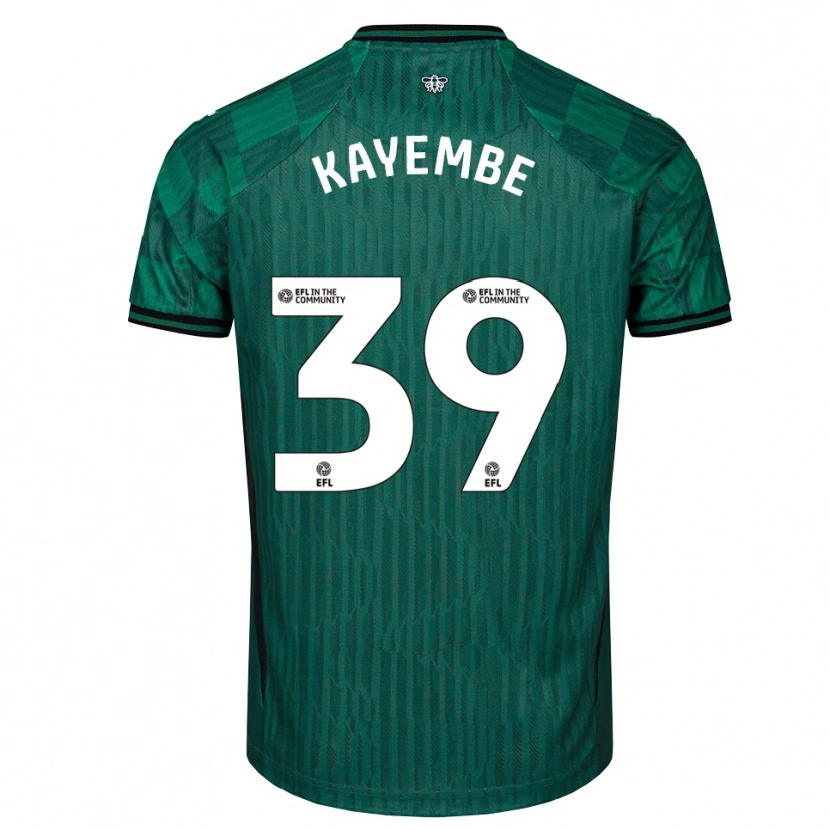 Danxen Dames Edo Kayembe #39 Groen Zwart Uitshirt Uittenue 2025/26 T-Shirt België