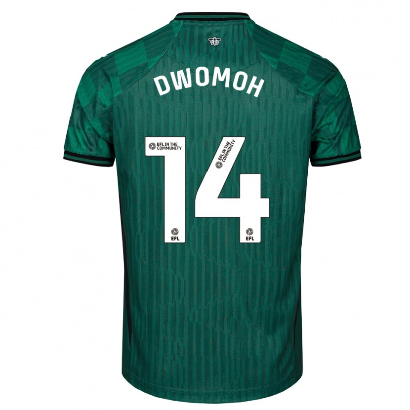 Danxen Dames Pierre Dwomoh #14 Groen Zwart Uitshirt Uittenue 2025/26 T-Shirt België