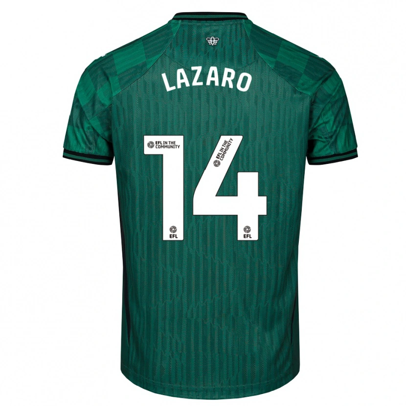 Danxen Dames Maia Lazaro #14 Groen Zwart Uitshirt Uittenue 2025/26 T-Shirt België