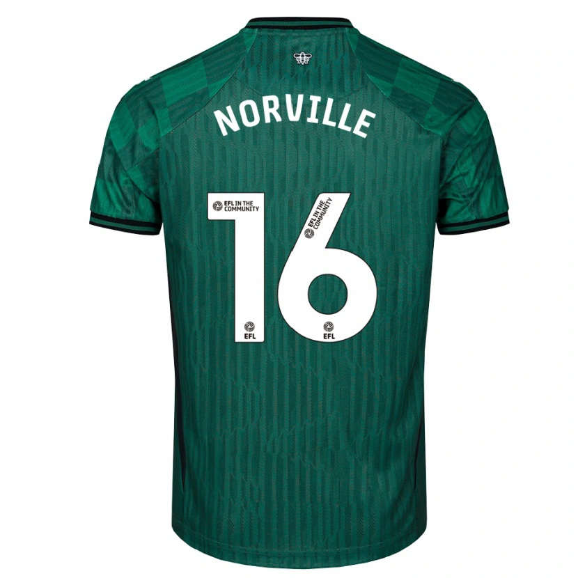 Danxen Dames Jael Norville #16 Groen Zwart Uitshirt Uittenue 2025/26 T-Shirt België