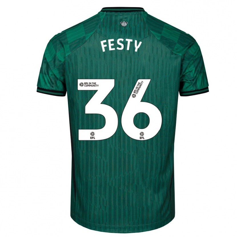 Danxen Dames Festy Ebosele #36 Groen Zwart Uitshirt Uittenue 2025/26 T-Shirt België
