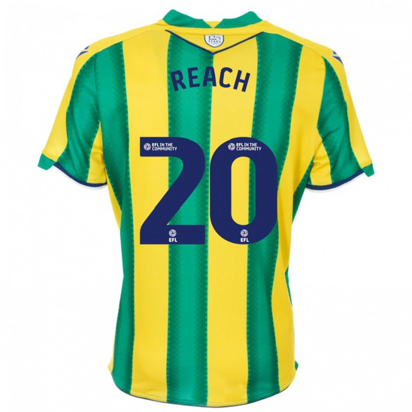 Danxen Dames Adam Reach #20 Geel Groen Uitshirt Uittenue 2025/26 T-Shirt België