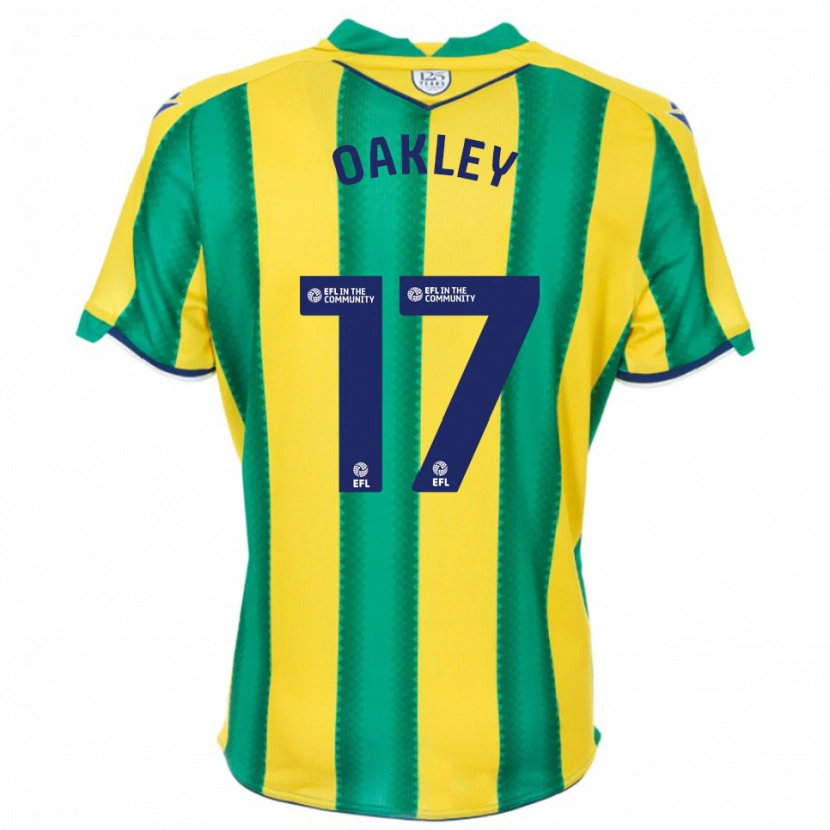 Danxen Dames Rhianne Oakley #17 Geel Groen Uitshirt Uittenue 2025/26 T-Shirt België
