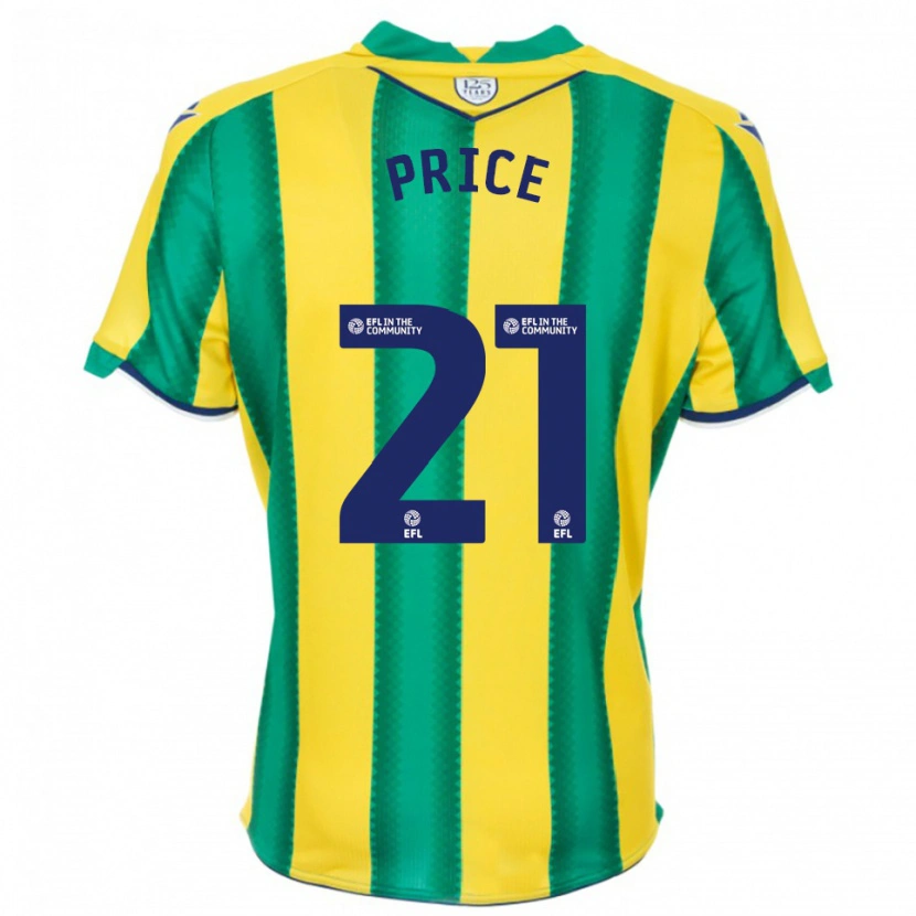 Danxen Dames Isaac Price #21 Geel Groen Uitshirt Uittenue 2025/26 T-Shirt België