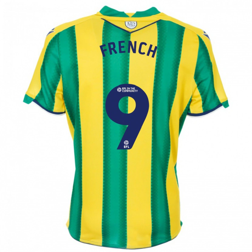 Danxen Dames Harry French #9 Geel Groen Uitshirt Uittenue 2025/26 T-Shirt België