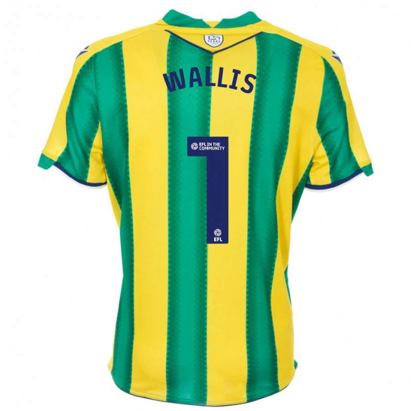 Danxen Dames Joe Wallis #1 Geel Groen Uitshirt Uittenue 2025/26 T-Shirt België