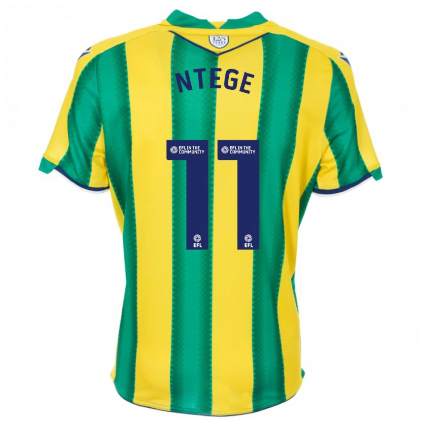 Danxen Dames Torin Ntege #11 Geel Groen Uitshirt Uittenue 2025/26 T-Shirt België