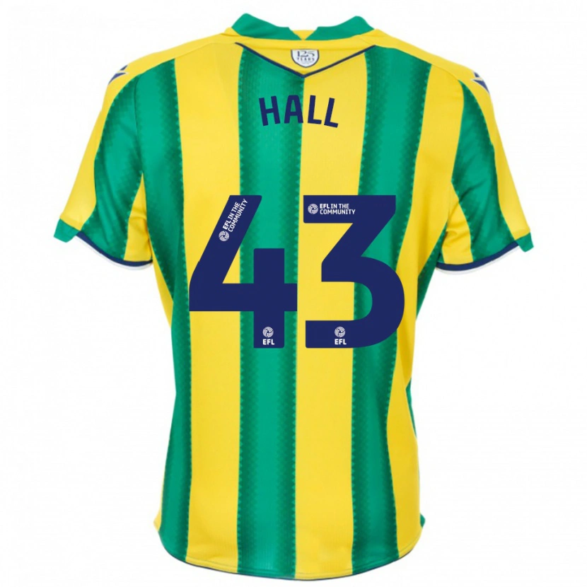 Danxen Dames Reece Hall #43 Geel Groen Uitshirt Uittenue 2025/26 T-Shirt België
