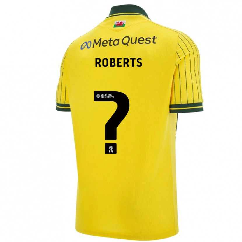 Danxen Dames Hari Roberts #0 Geel Groen Uitshirt Uittenue 2025/26 T-Shirt België