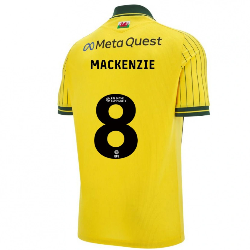 Danxen Dames Libby Mackenzie #8 Geel Groen Uitshirt Uittenue 2025/26 T-Shirt België
