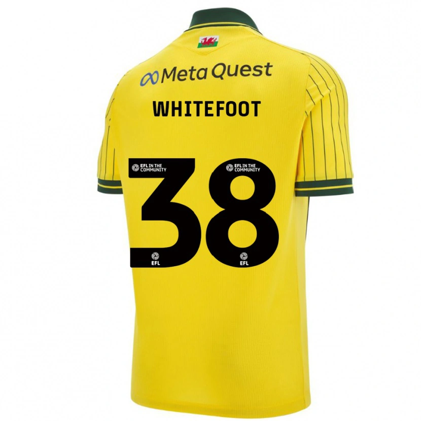 Danxen Dames Lily Whitefoot #38 Geel Groen Uitshirt Uittenue 2025/26 T-Shirt België