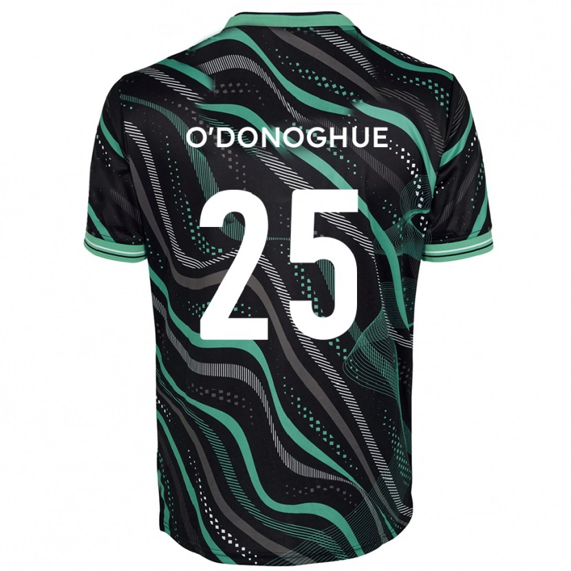 Danxen Dames Freddie O'donoghue #25 Zwart Groen Uitshirt Uittenue 2025/26 T-Shirt België