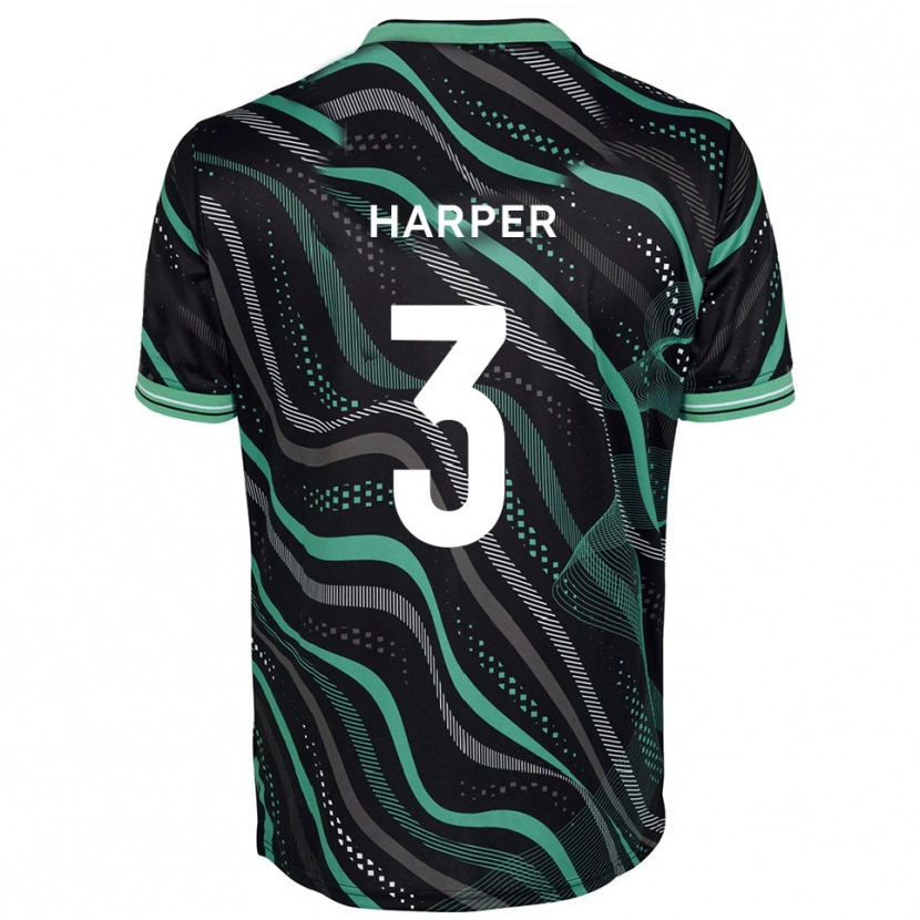 Danxen Dames Cameron Harper #3 Zwart Groen Uitshirt Uittenue 2025/26 T-Shirt België