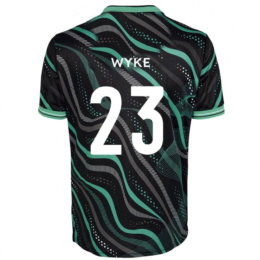 Danxen Dames Charlie Wyke #23 Zwart Groen Uitshirt Uittenue 2025/26 T-Shirt België