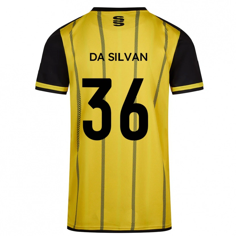 Danxen Dames Elisaro Da Silvan #36 Geel Zwart Uitshirt Uittenue 2025/26 T-Shirt België
