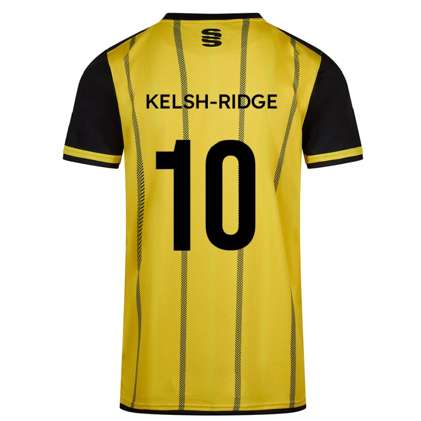 Danxen Dames Hollie Kelsh-Ridge #10 Geel Zwart Uitshirt Uittenue 2025/26 T-Shirt België