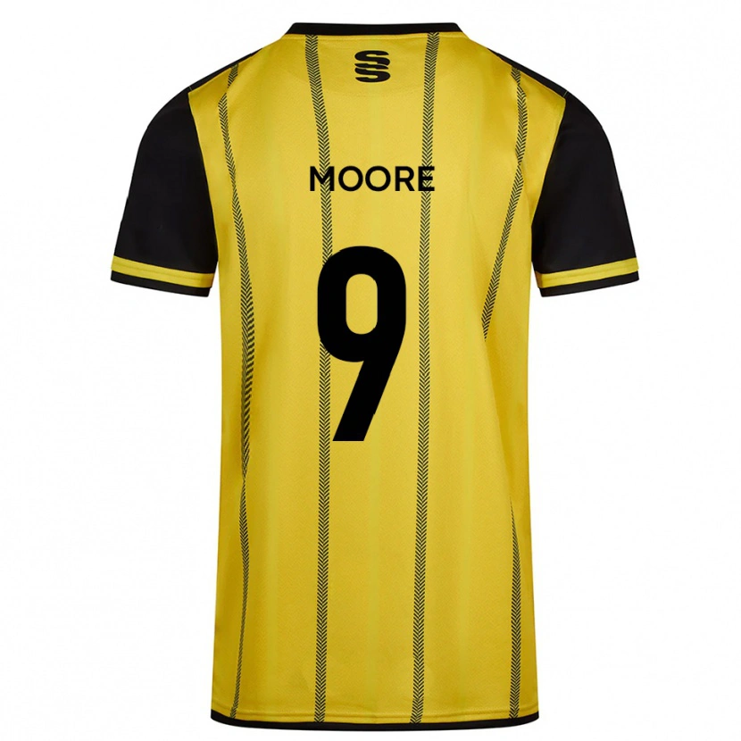 Danxen Dames Lois Moore #9 Geel Zwart Uitshirt Uittenue 2025/26 T-Shirt België