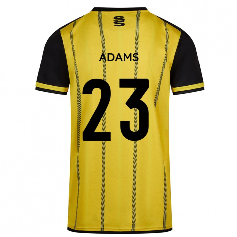 Danxen Dames Ellie Adams #23 Geel Zwart Uitshirt Uittenue 2025/26 T-Shirt België