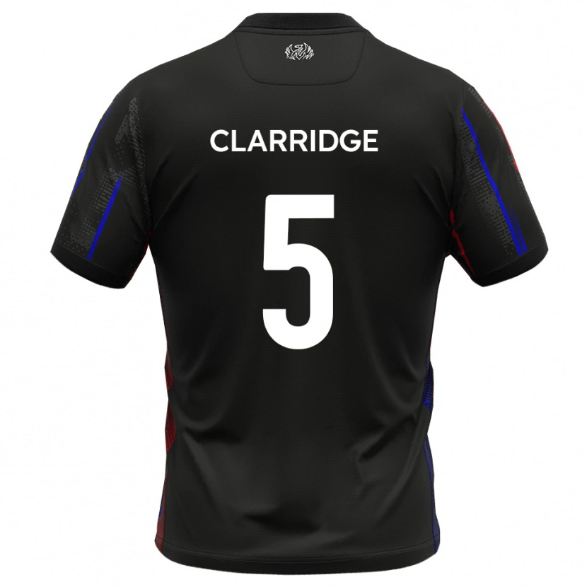Danxen Dames James Clarridge #5 Zwart Rood Uitshirt Uittenue 2025/26 T-Shirt België