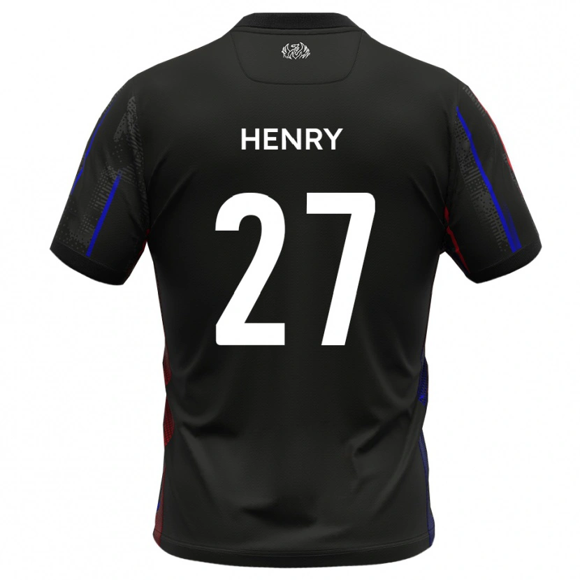 Danxen Dames James Henry #27 Zwart Rood Uitshirt Uittenue 2025/26 T-Shirt België