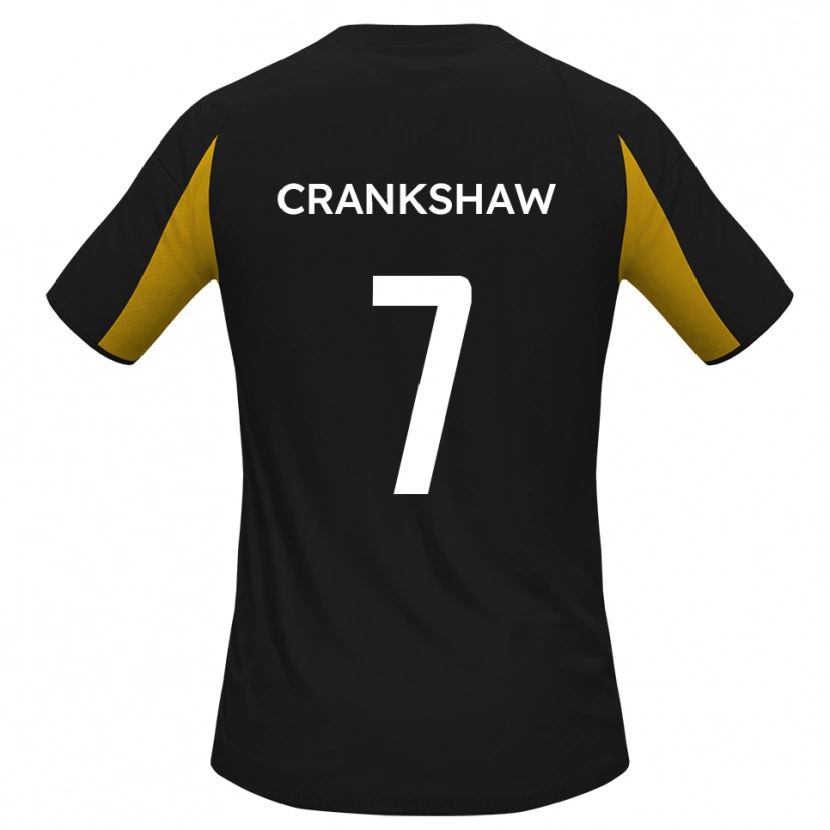 Danxen Dames Ollie Crankshaw #7 Zwart Geel Uitshirt Uittenue 2025/26 T-Shirt België