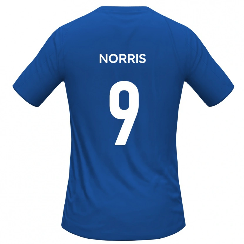 Danxen Dames Luke Norris #9 Hemelsblauw Uitshirt Uittenue 2025/26 T-Shirt België