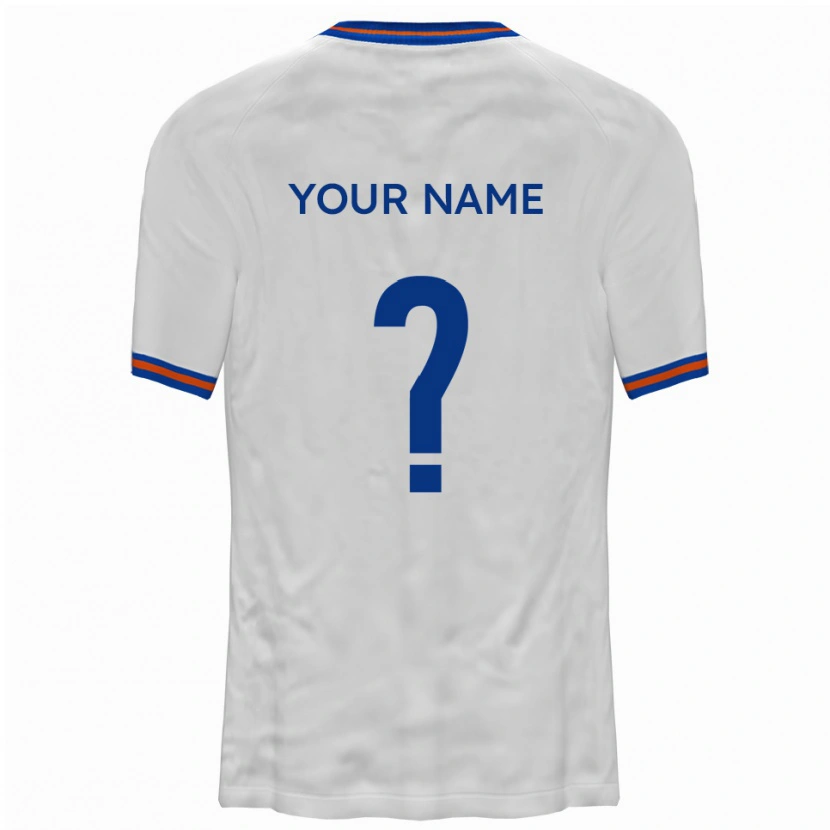 Danxen Dames Uw Naam #0 Wit Blauw Uitshirt Uittenue 2025/26 T-Shirt België