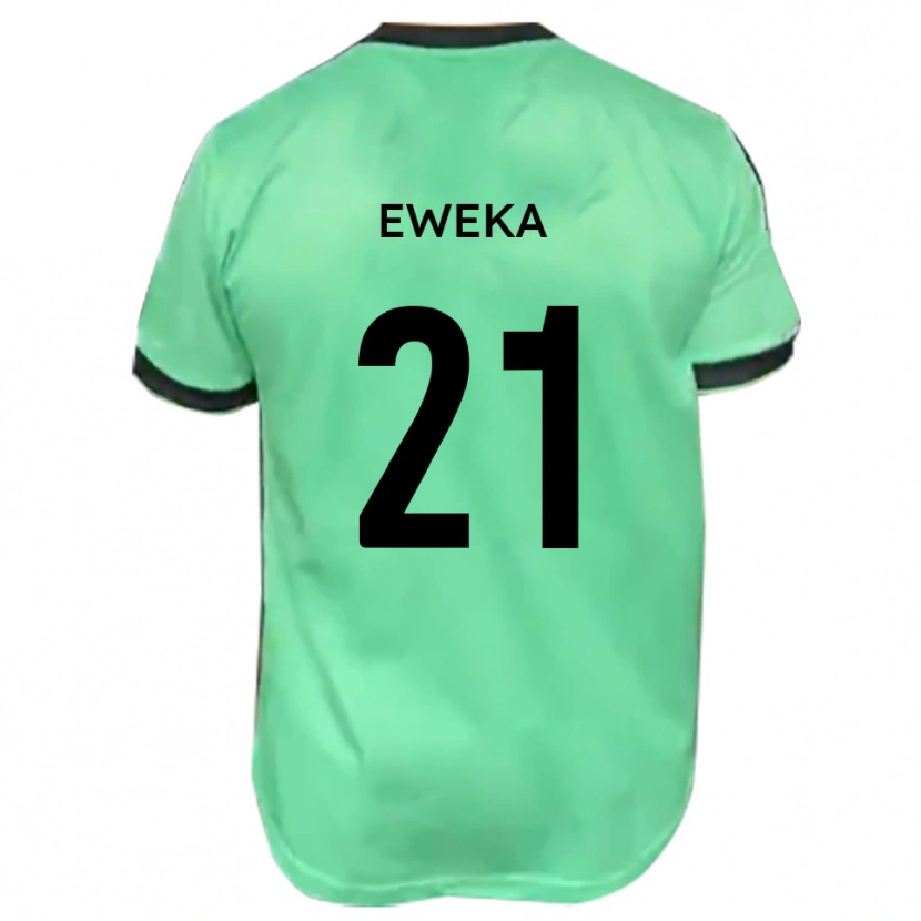 Danxen Dames Temi Eweka #21 Turkoois Zwart Uitshirt Uittenue 2025/26 T-Shirt België