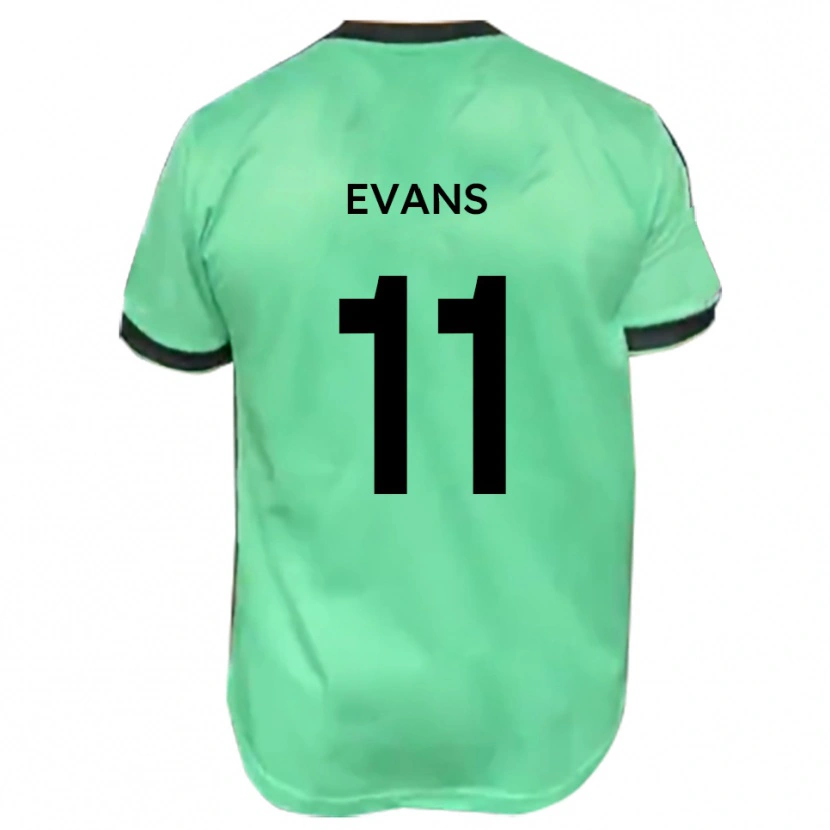 Danxen Dames Kieron Evans #11 Turkoois Zwart Uitshirt Uittenue 2025/26 T-Shirt België
