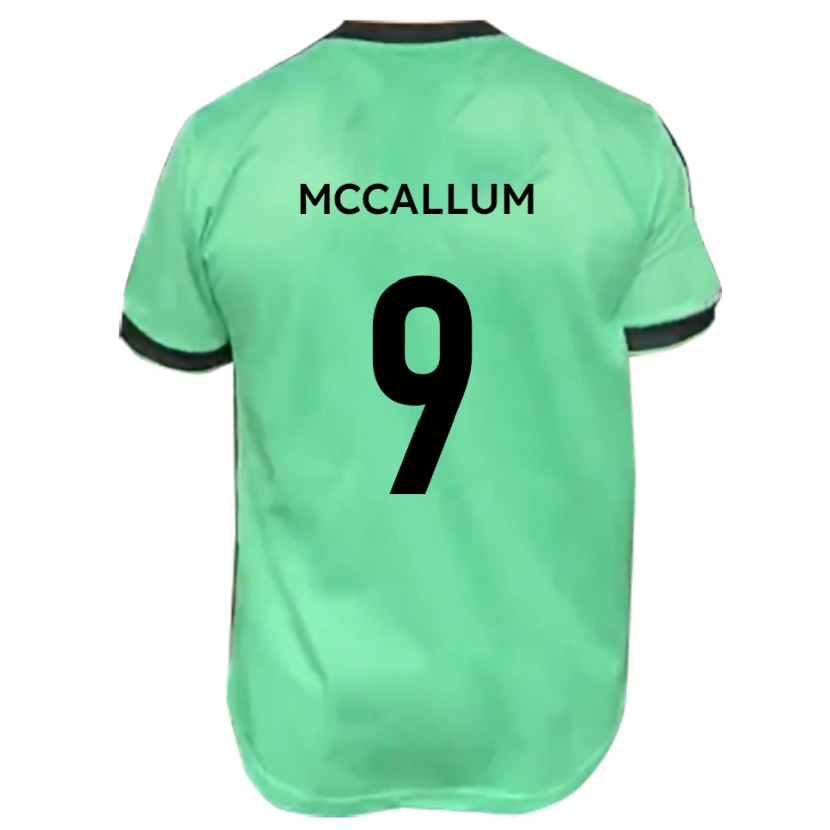 Danxen Dames Paul Mccallum #9 Turkoois Zwart Uitshirt Uittenue 2025/26 T-Shirt België