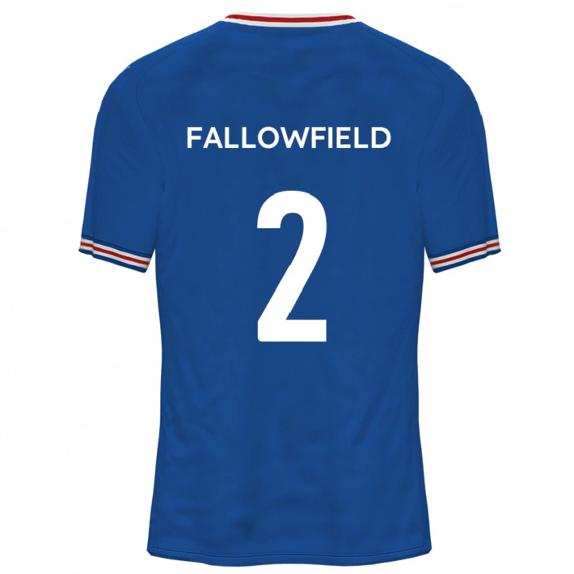 Danxen Dames Ryan Fallowfield #2 Dodger Blue Uitshirt Uittenue 2025/26 T-Shirt België