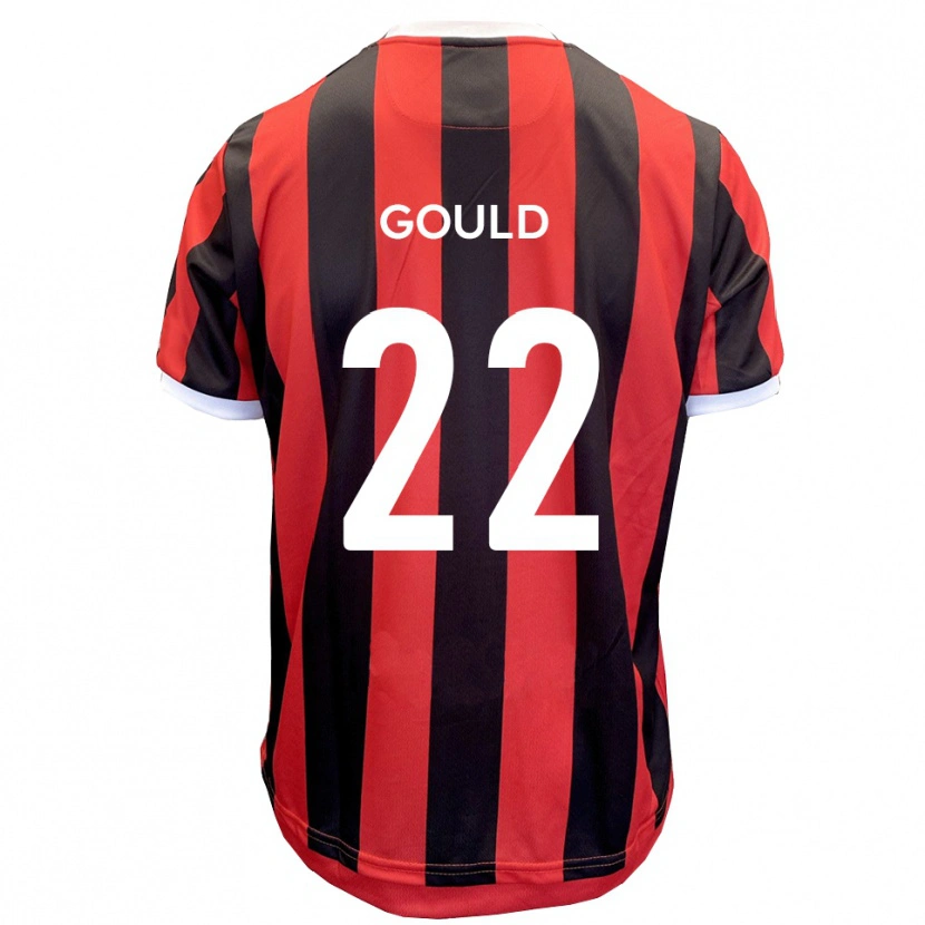 Danxen Dames Matt Gould #22 Rood Zwart Uitshirt Uittenue 2025/26 T-Shirt België