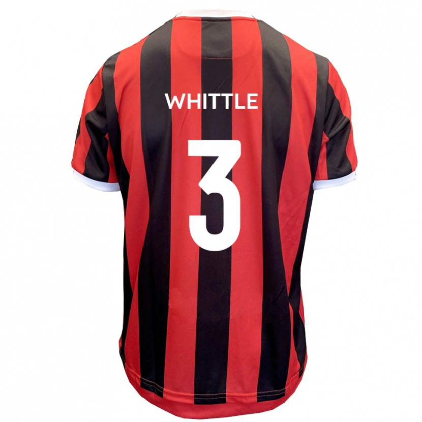 Danxen Dames Alex Whittle #3 Rood Zwart Uitshirt Uittenue 2025/26 T-Shirt België