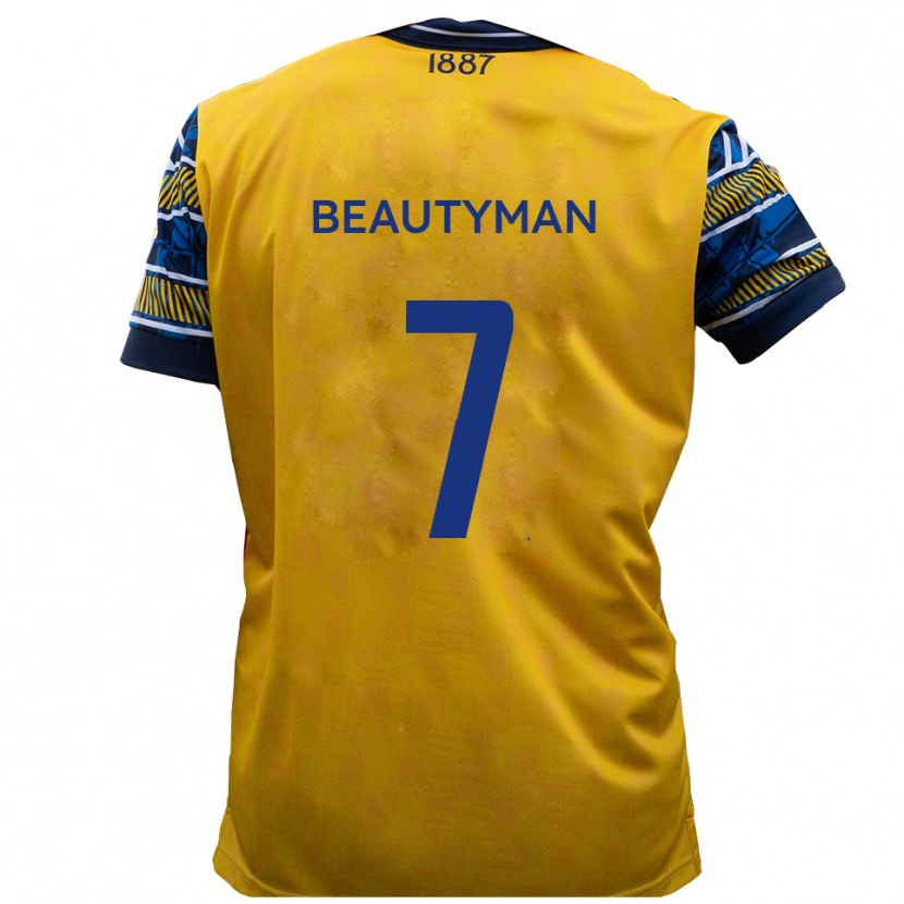Danxen Dames Harry Beautyman #7 Geel Zwart Uitshirt Uittenue 2025/26 T-Shirt België